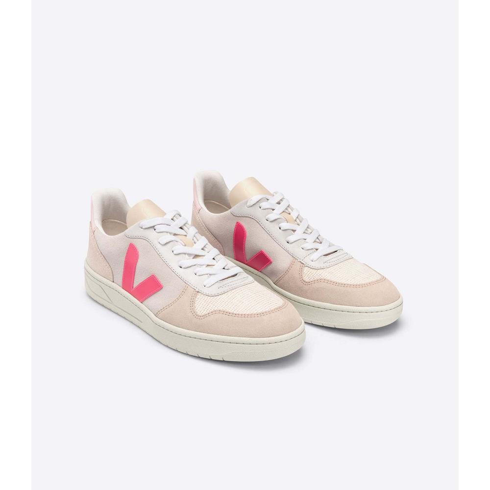 Women's Veja V-10 SUEDE Sneakers Beige | ZA 642XYU